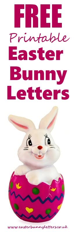 Personalized Easter Bunny Letter