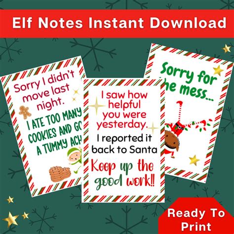 Personalized elf notes