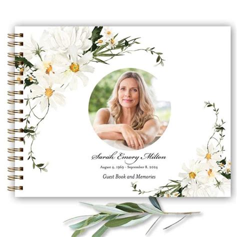 Personalized Funeral Guest Book