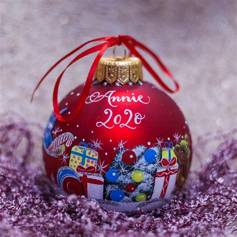 Personalized Glass Christmas Ornaments