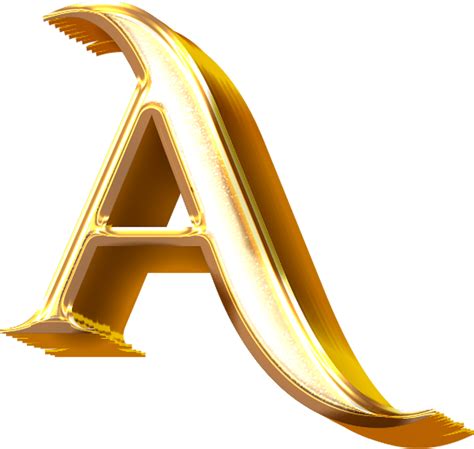 Personalized Golden Letter Example