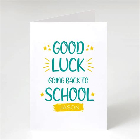 Personalized Good Luck Cards