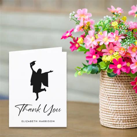 Personalized Graduation Thank You Card