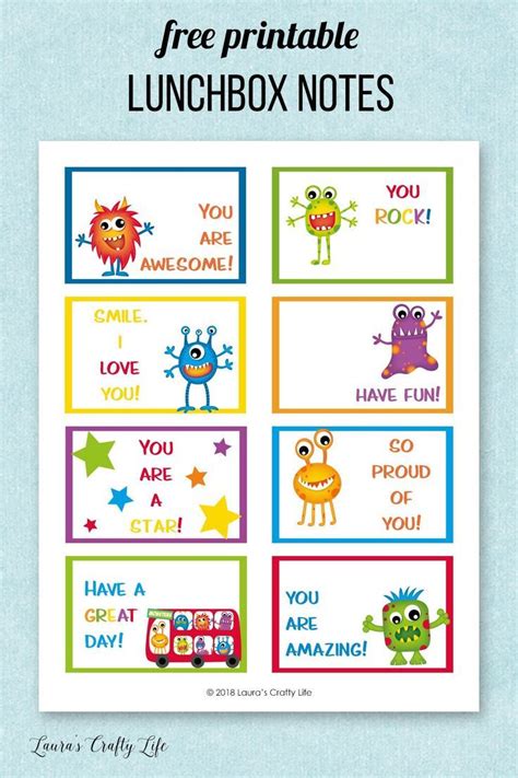 Personalized Lunchbox Notes