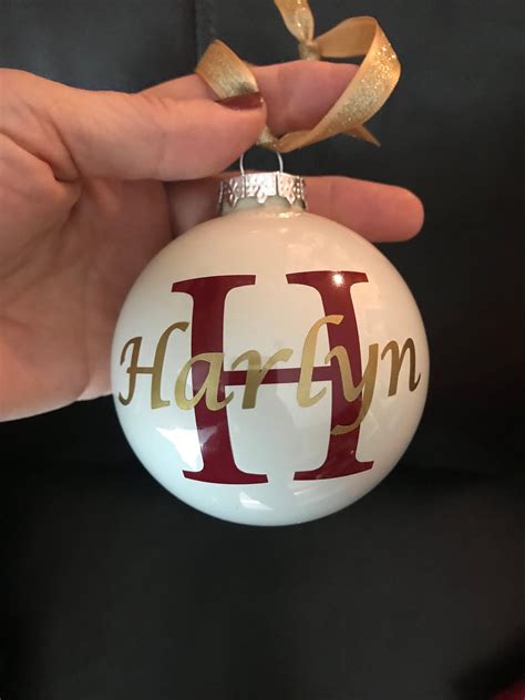 Personalized Monogrammed Christmas Ornaments