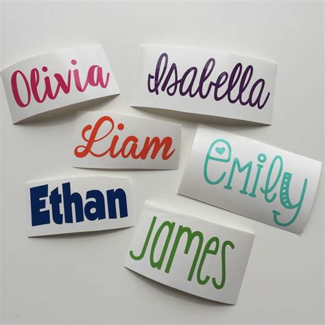 Personalized Name Stickers