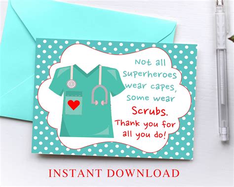 Personalized Nurse Thank You Card