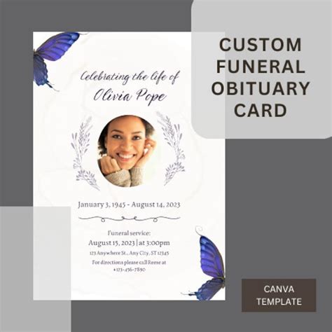 Personalized Obituary Example