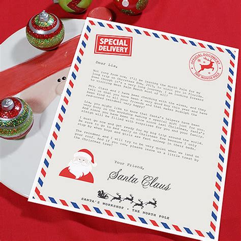 Personalized Santa Letter Template