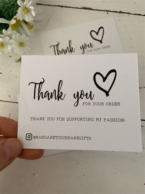 Personalized Thank You Business Card Ideas