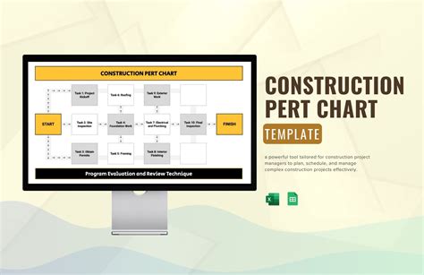 PERT Chart Template for Google Sheets Example