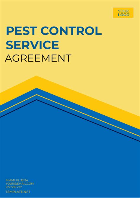 Pest Control Service Agreement Template 1