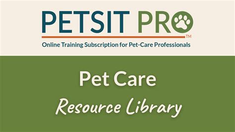 Pet Care Resources