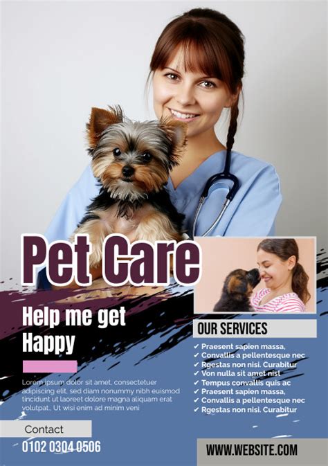 Pet Care Services template example