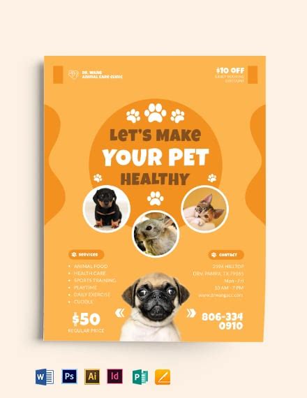 Pet Flyer Template Free Download