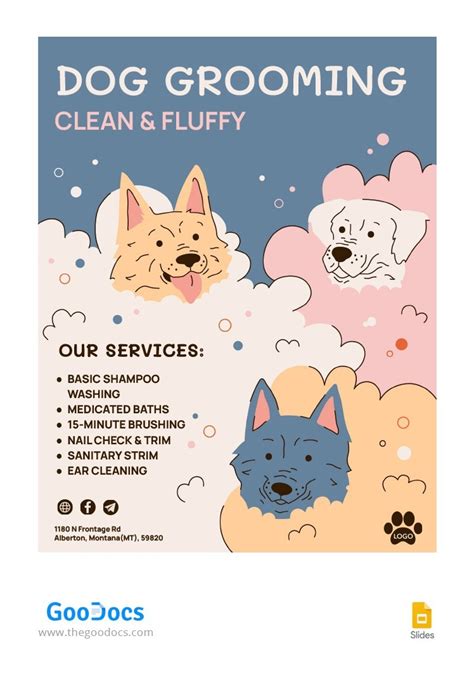 Pet Grooming Salon template example