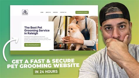 Pet Grooming Website Design Example 6