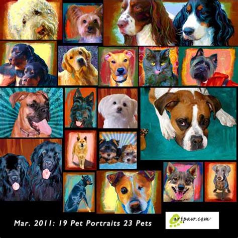 Pet portrait collage