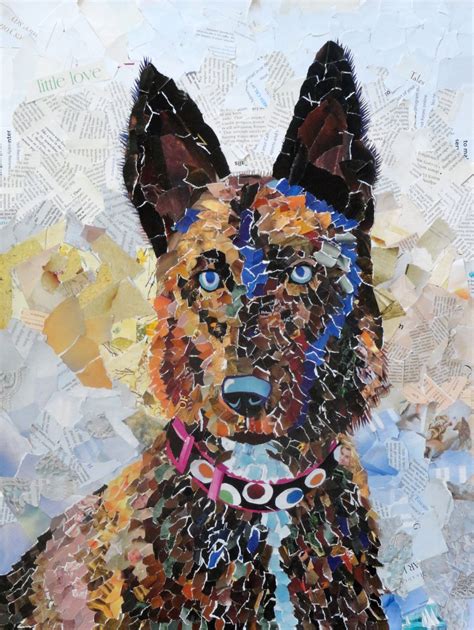 Pet portrait collage with royal background