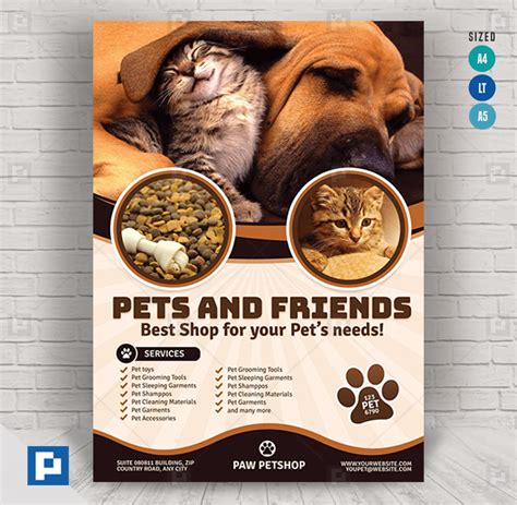 Pet Shop Flyer Template 10