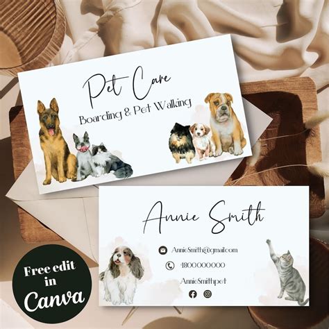 Pet Sitting Business Card Idea 1