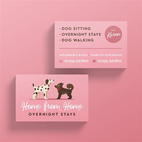 Pet Sitting Business Card Idea 6