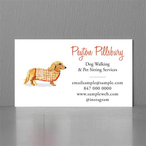 Pet Sitting Business Card Template 2