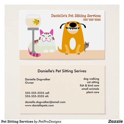 Pet Sitting Business Card Template 7