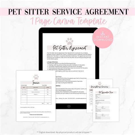 Pet sitting cancellation policy template