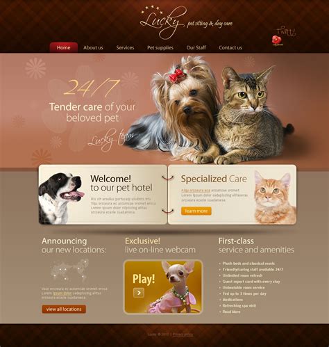 Pet Sitting Website Template by Weebly