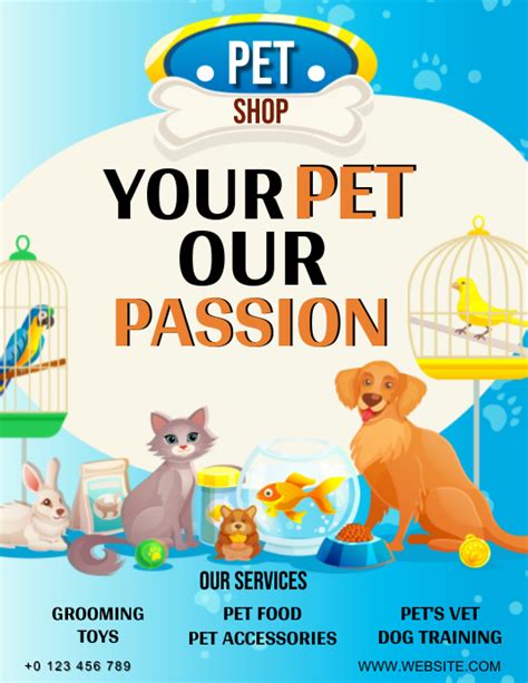 Pet Store Flyer Template