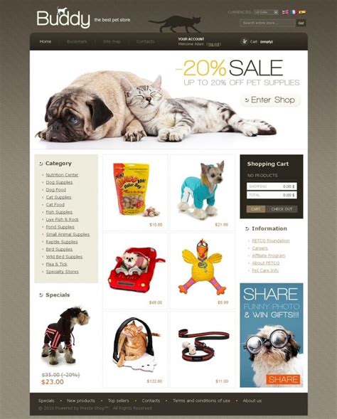 Pet Store Website Template Gallery 8