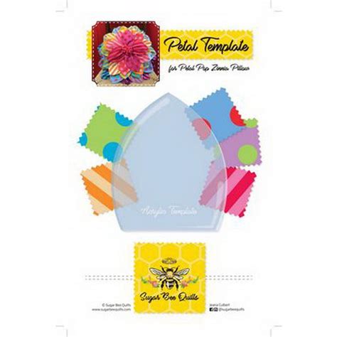 Petal Pop Zinnia Template with Embellishments