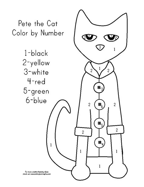 Pete the Cat printables for educators