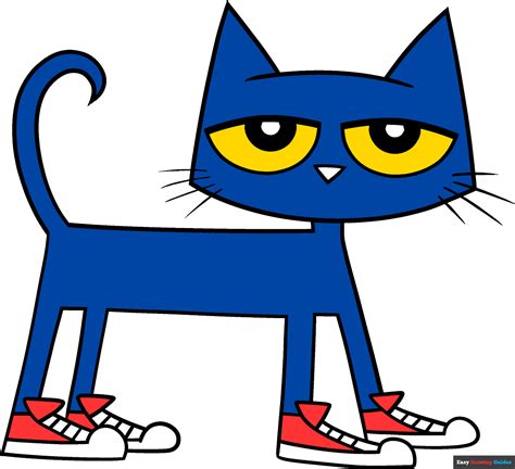 Pete the Cat self-portrait template