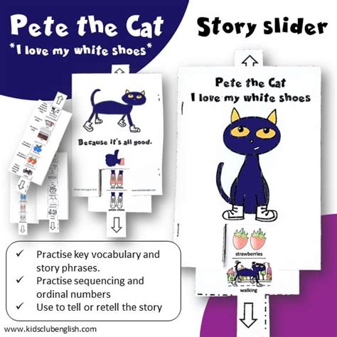 Pete the Cat story sequencing template