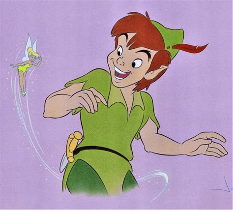 Peter Pan and Tinker Bell Coloring Page