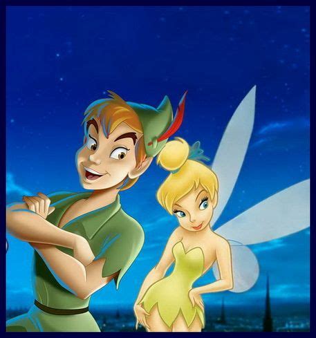 Peter Pan and Tinker Bell coloring page