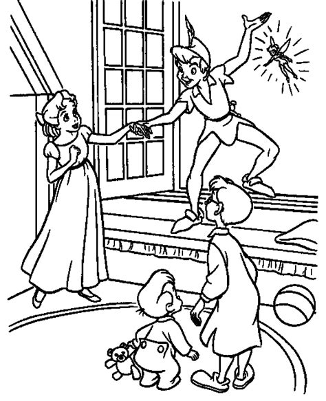 Peter Pan Christmas coloring pages