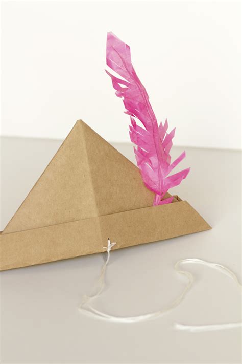 Cardboard Peter Pan hat template