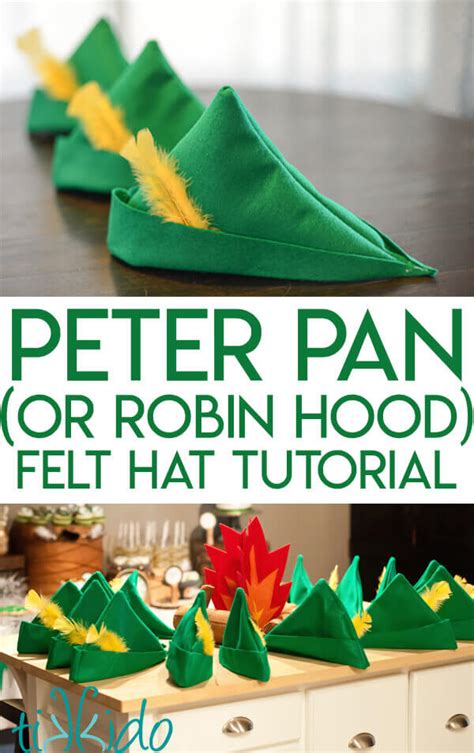 Felt Peter Pan hat template