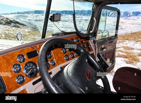 Peterbilt 379 with snowy background coloring page