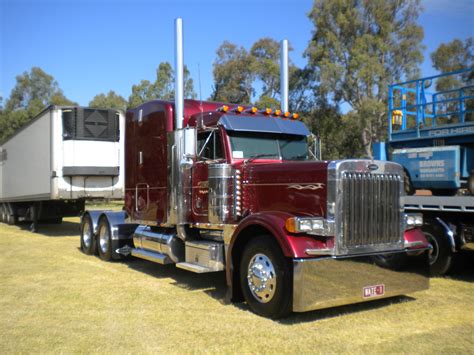 Peterbilt 379 with trailer coloring page