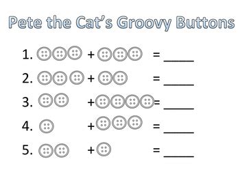 Pete the Cat addition worksheet