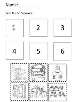 Pete the Cat sequence activity