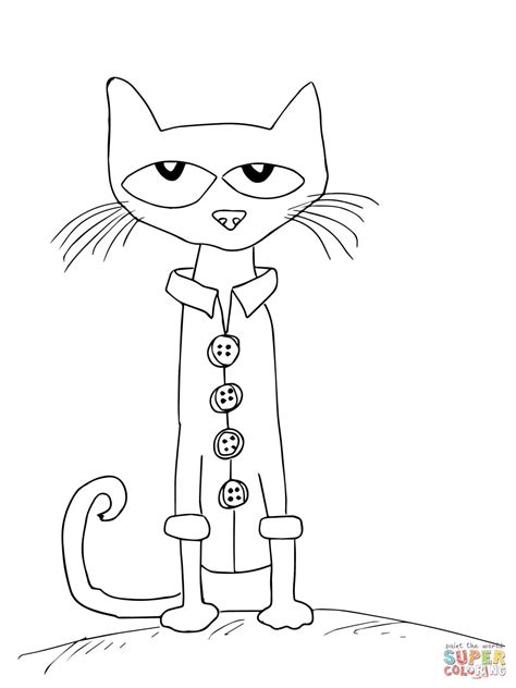 Pete the Cat Cut Out Template Printable 2