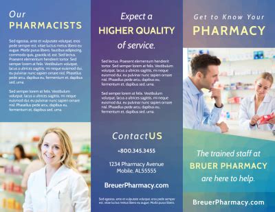 Pharmacy Brochure Templates Advantages