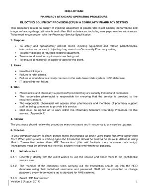 Pharmacy Policy Template Example