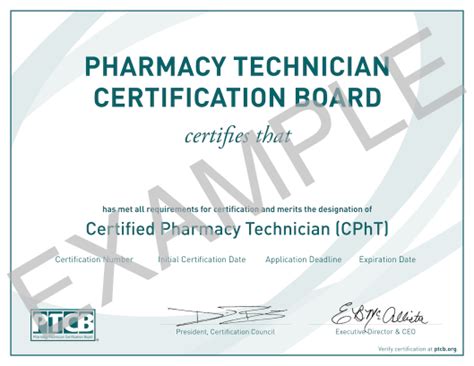 Pharmacy technician holding a certification certificate