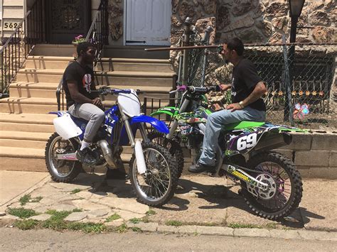 Dirt biking community event in Philadelphia